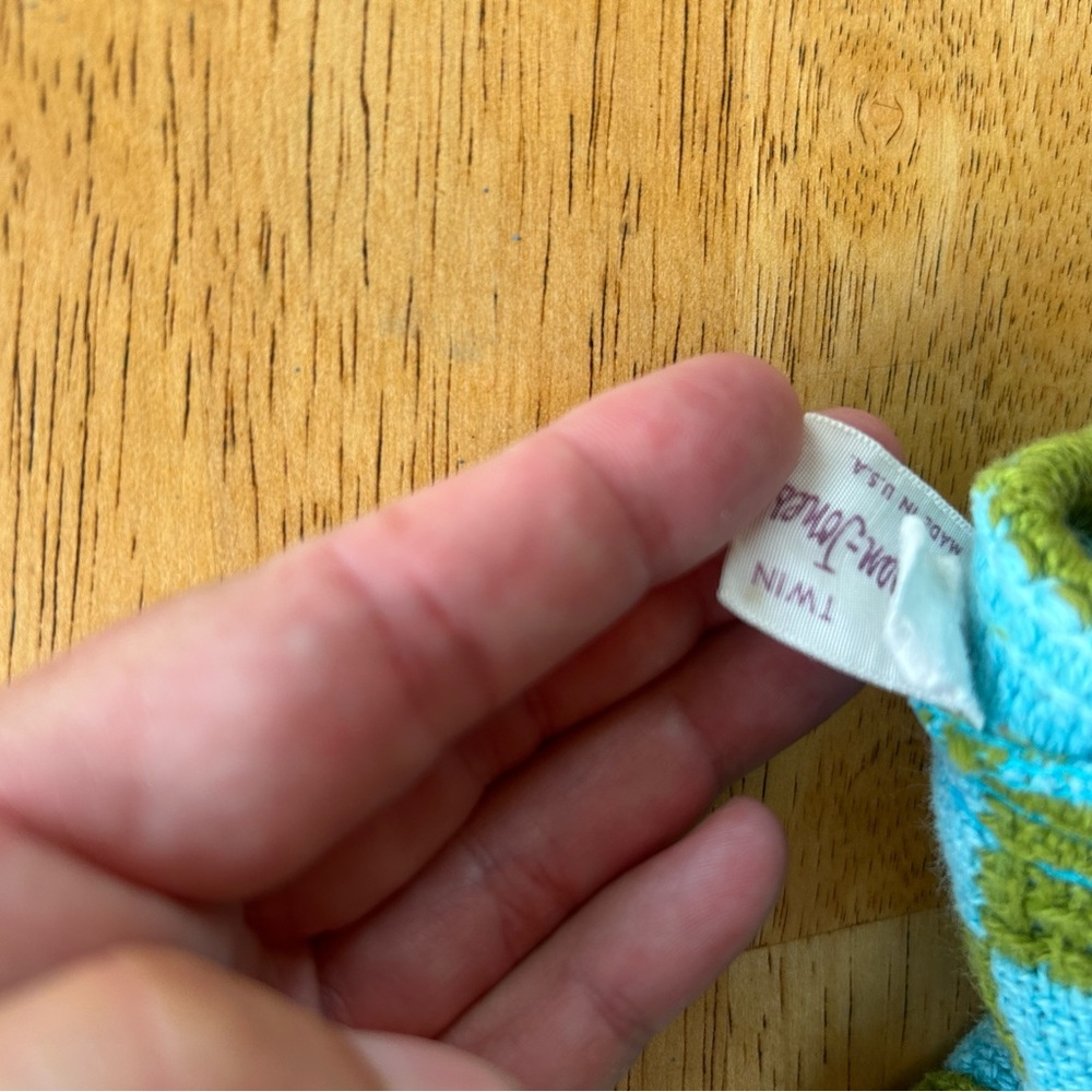 Vintage Morgan Jones woven blanket - Picture 5 of 5